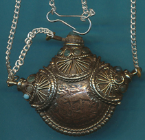 Copper Coin Bottle Necklace
