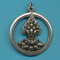 Jewel in Lotus Pendant