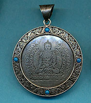 Touch Earth Buddha in Filigree