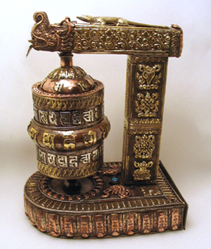 Prayer Wheel Incense Burner